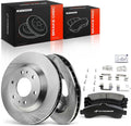 A-Premium 12.01 inch (305mm) Front Vented Disc Brake Rotors + Ceramic Pads kit Compatible with Select Chevy, Buick, GMC, Isuzu and Oldsmobile Models - Rainier, Trailblazer, Envoy, Ascender, Bravada