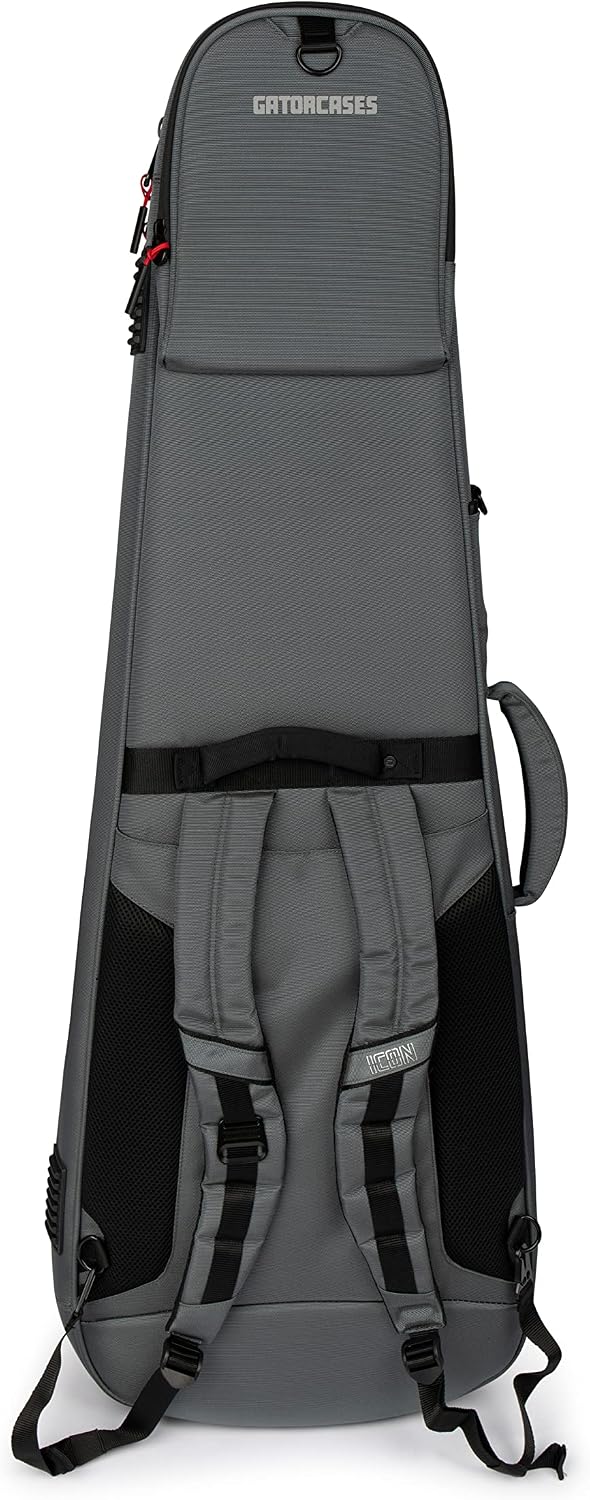 Gator Cases ICON Series Premium Weather Resistant Gig Bag for Electric Guitars with TSA Luggage Lock-Friendly Zipper Pulls; Grey (G-ICONELECTRIC-GRY)