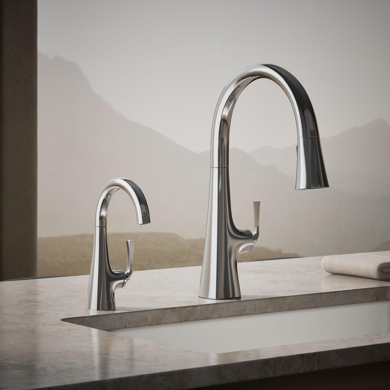 Kohler K-24134-CP Graze Beverage Faucet, Polished Chrome