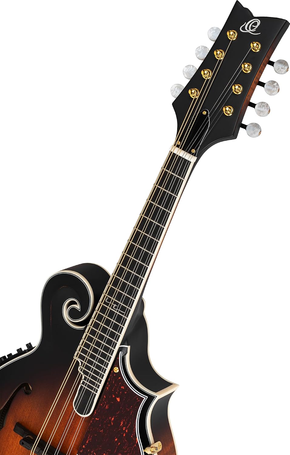 Ortega All Solid F-Style Acoustic-Electric Mandolin w/Pro gig bag, Antique Violin Oil (RMFE100AVO)