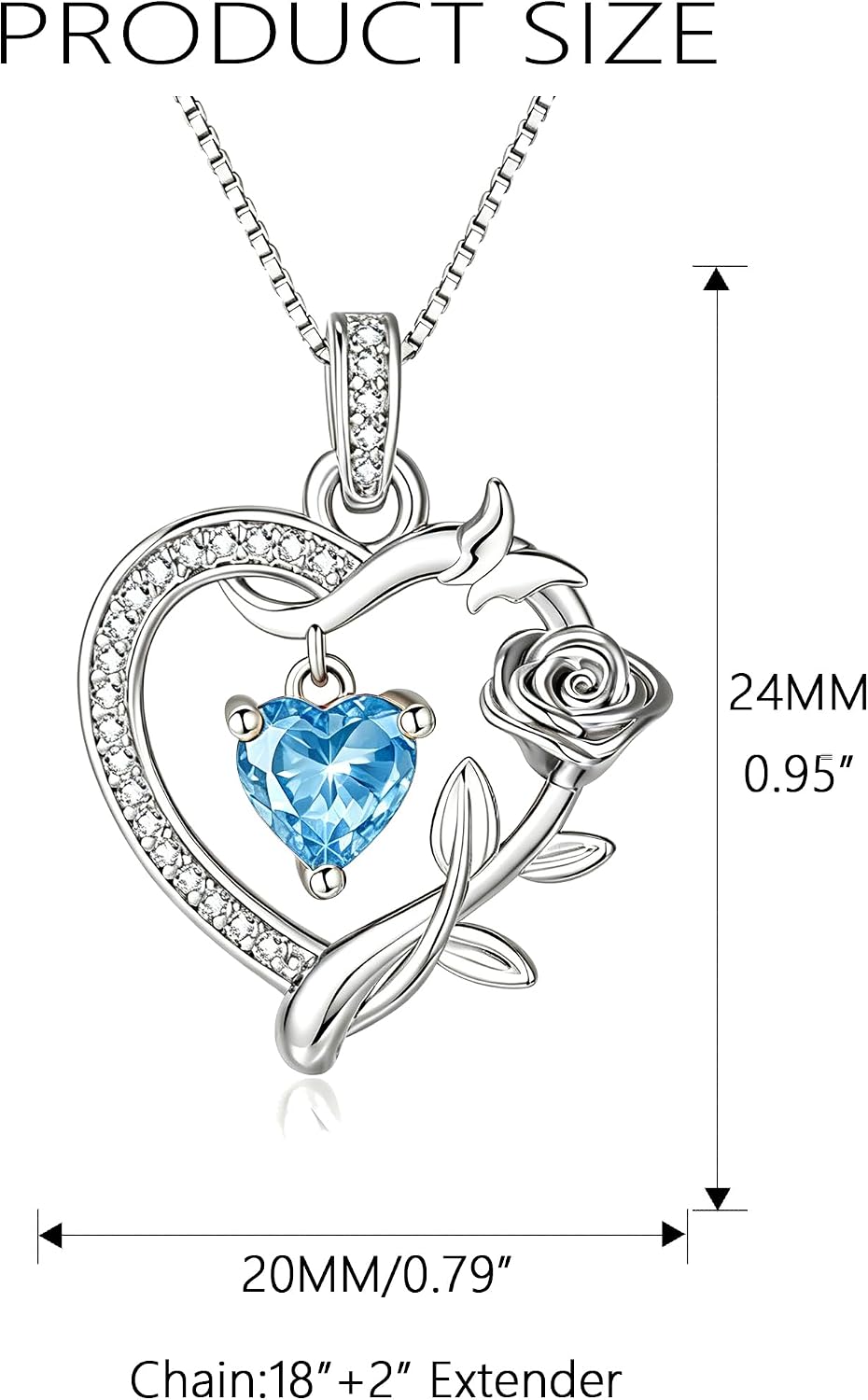 HeartMelody Heart Necklaces for Women Gold,14k 18K White Gold Plated Dainty Rose Butterfly Necklace with Garnet Birthstone Pendant Necklace Everyday Jewelry Birthday Christmas Gifts for Women Mom Her