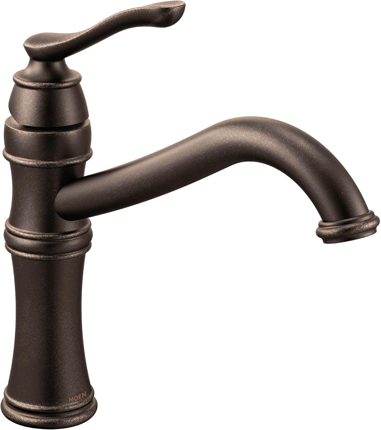 Moen 7240ORB Belfield Traditional One Handle High Arc Kitchen Faucet with Optional Deckplate Included, Oil Rubbed Bronze