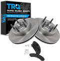 TRQ Front Brake Pad and Rotor Set Semi Metallic Vented Rotors Compatible with 1993-1994 Ford Explorer 1993-1994 Mazda Navajo