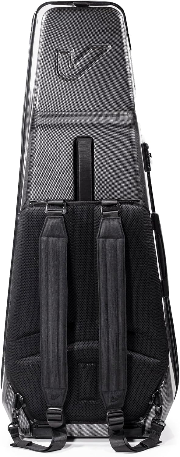 Gruv Gear Acoustic Guitar Case Hard, Patented Acoustic Guitar Gig Bag with Adjustable Backpack Straps, Easy Rolling Wheels, Travel Approved, Multiple Pockets for Guitar Accessories, Holds 1 Instrument