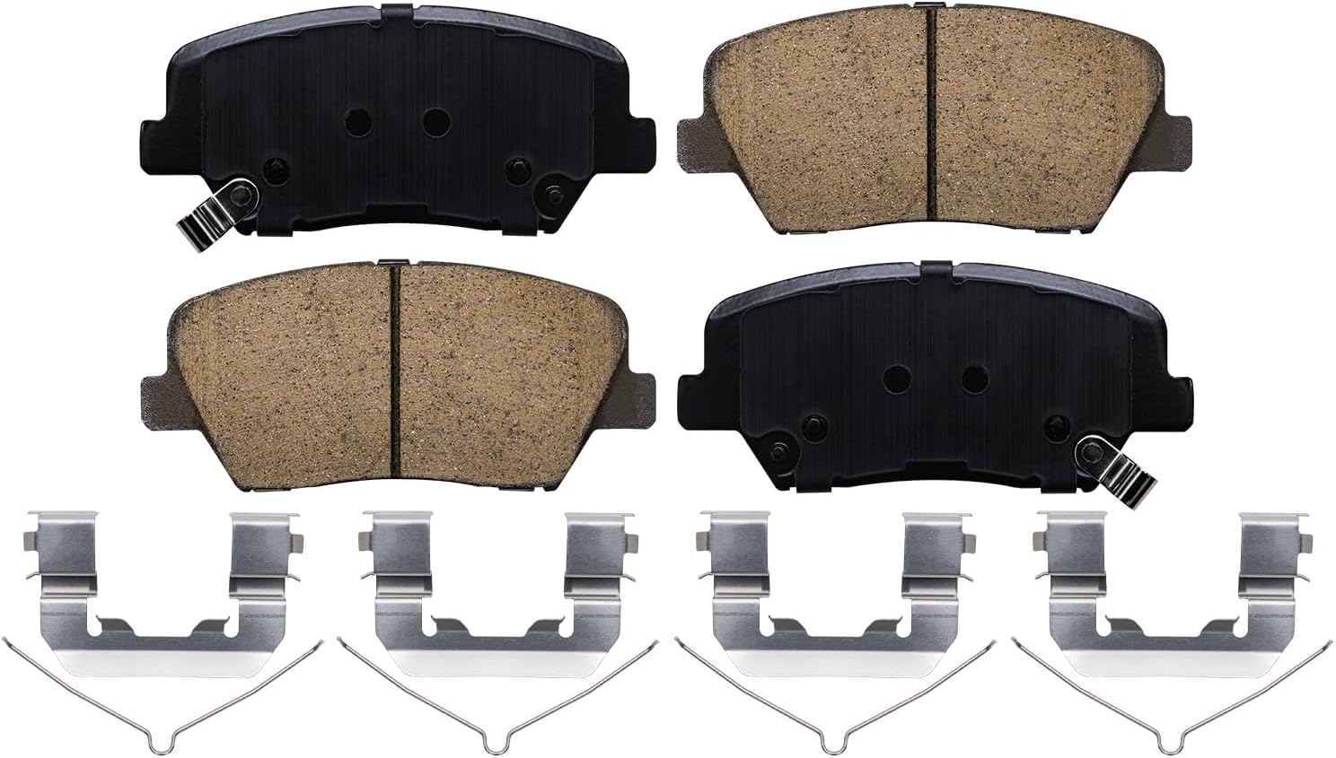 Detroit Axle - Front Brake Kit for 2016-2020 Kia Sorento 2017-2018 Hyundai Santa Fe Sport, Disc Brake Rotors Ceramic Brakes Pads with Hardware Replacement : 12.59' inch Rotor