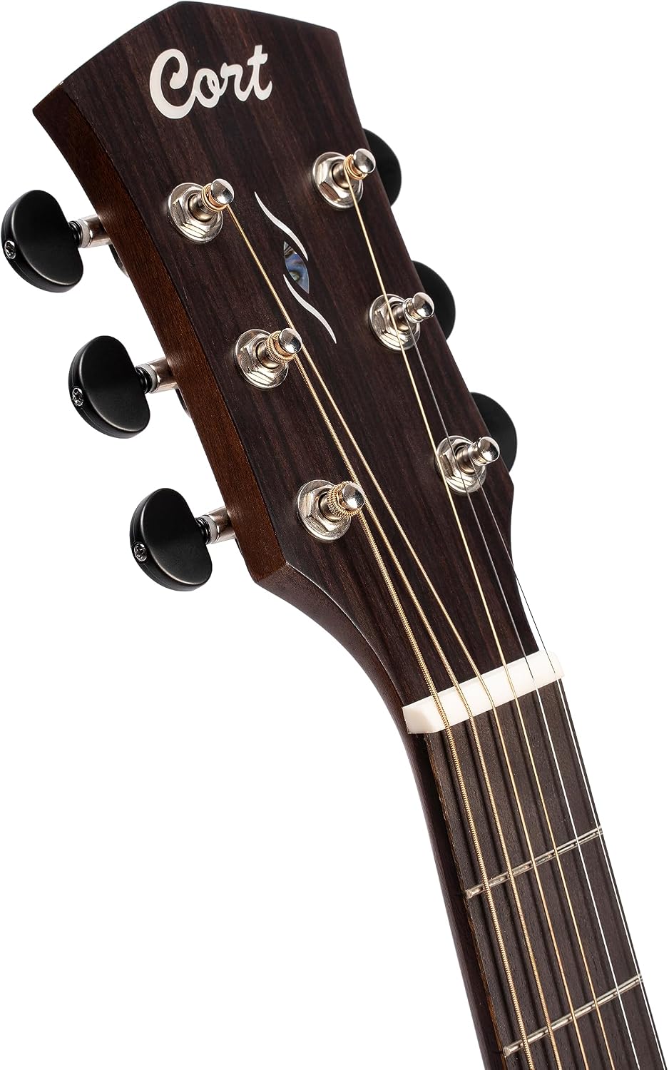 Cort Core Series OC Mahogany Acoustic-Electric Guitar. Open Pore Black Burst