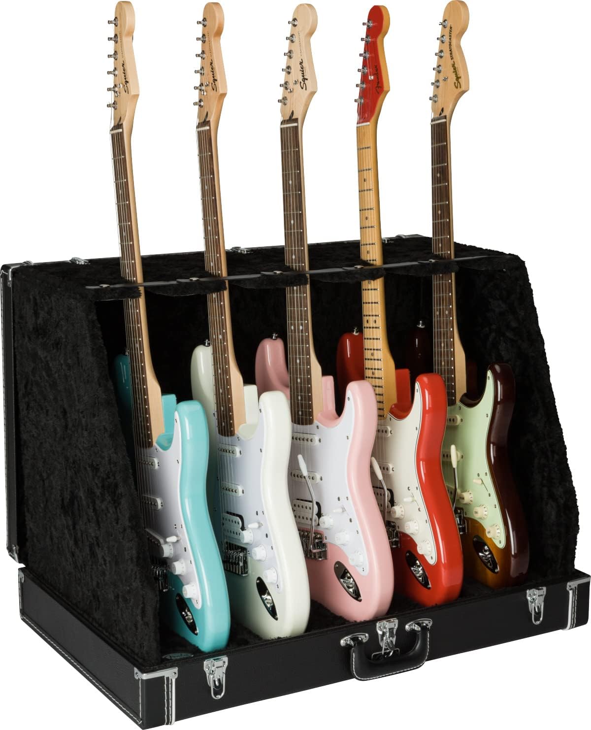 Fender Classic Series Case Stand - 5 Guitars Black Bundle with Austin Bazaar Exclusive 24-Pack Picks