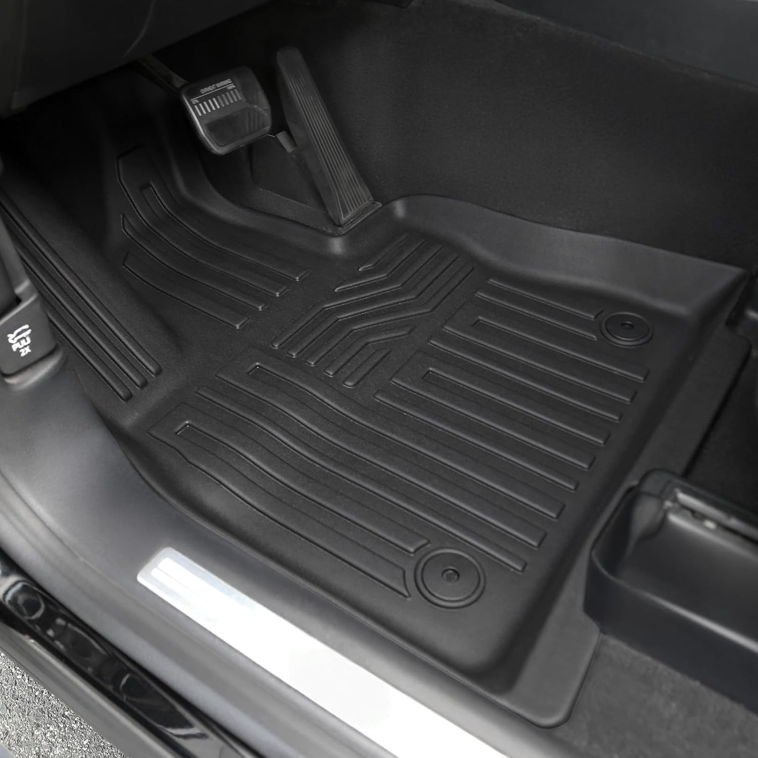 Floor Mats for Ford Explorer 2020-2026, All Weather Floor Mats Trunk Cargo Liner with Backrest Protectors Accessories, Full Coverage Set (Fit 6 Seats)