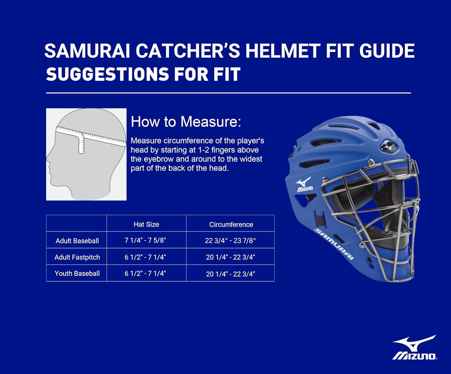 Mizuno G4 Youth Samurai Catcher's Helmet