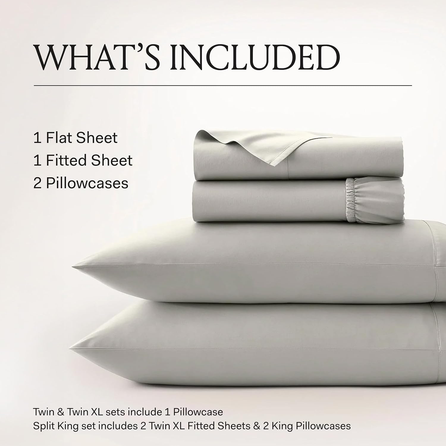 BOLL & BRANCH Signature Hemmed Sheet Set - Split King, Cream - Luxury 100% Organic Cotton - Includes 1 Flat, 2 Fitted, 2 Pillowcases - Buttery Soft