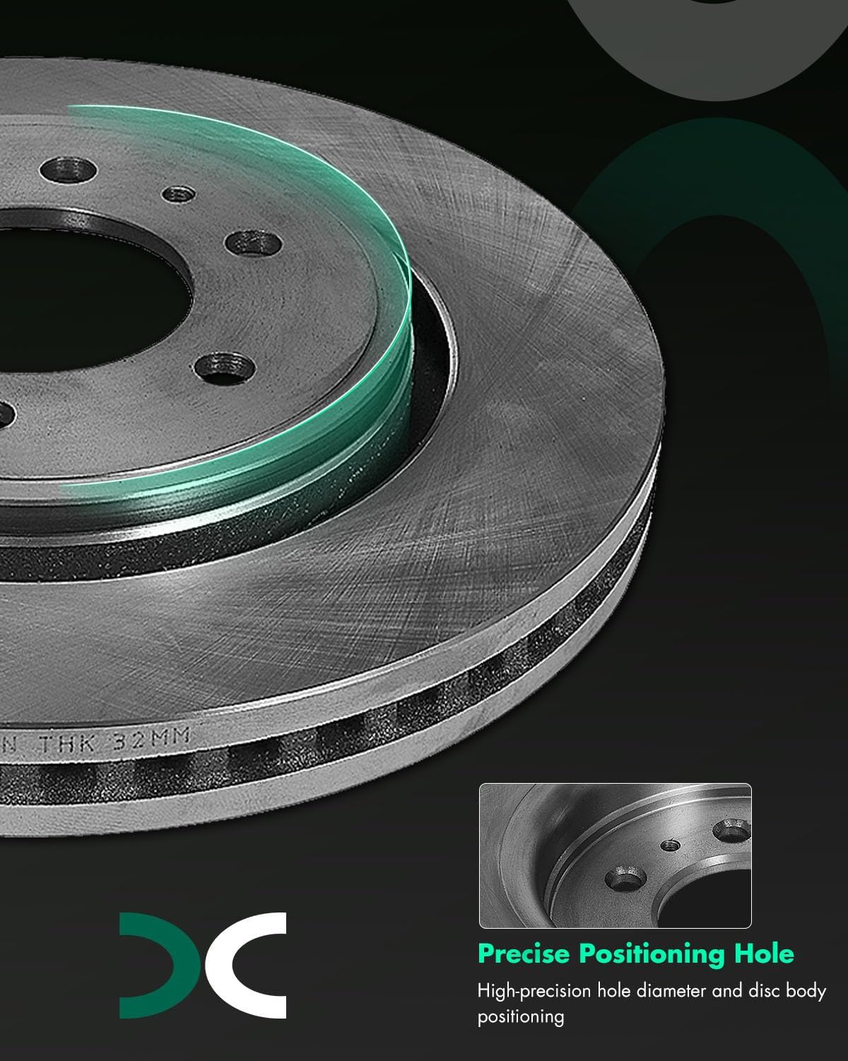 SCITOO Front 13.78' Brake Pads and Rotors Kits Fit For Ford For F-150 2010-2020,For Ford For Expedition 2010-2021,For Lincoln Navigator 2010-2021