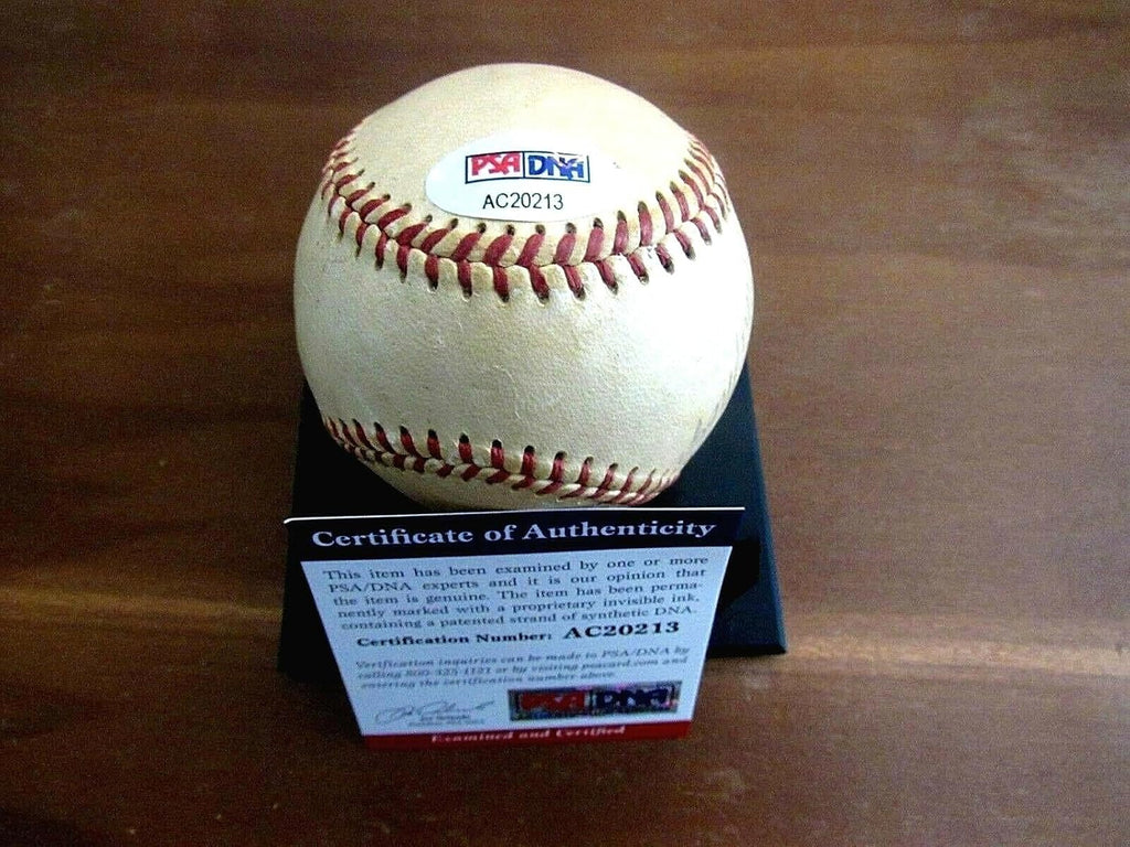 Willie Mays Best Wishes Ny Giants Hof Signed Auto Vintage Giles Baseball Psa/dna - MLB Game Used Baseballs