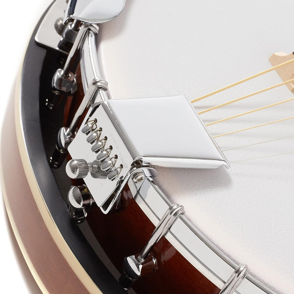 Jameson Guitars 6-String Banjo Guitar with Closed Back Resonator and 24 Brackets