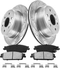 Anpulsero Automotive Replacement Brake Kits Rear Brake Pads and Rotors Kit Compatible with 2007-2013 Chevrolet Silverado 1500, Brakes and Rotors Anti-rust Oil Protected 55133 D1194-8312 （13.6in）