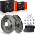 A-Premium 10.82 inch (275mm) Front Vented Disc Brake Rotors + Ceramic Pads Kit Compatible with Toyota, Lexus and Scion Models - RAV4 2006-2018, xB 2008-2015, Prius V 2012-2017, HS250h 2010-2012, 6-PC