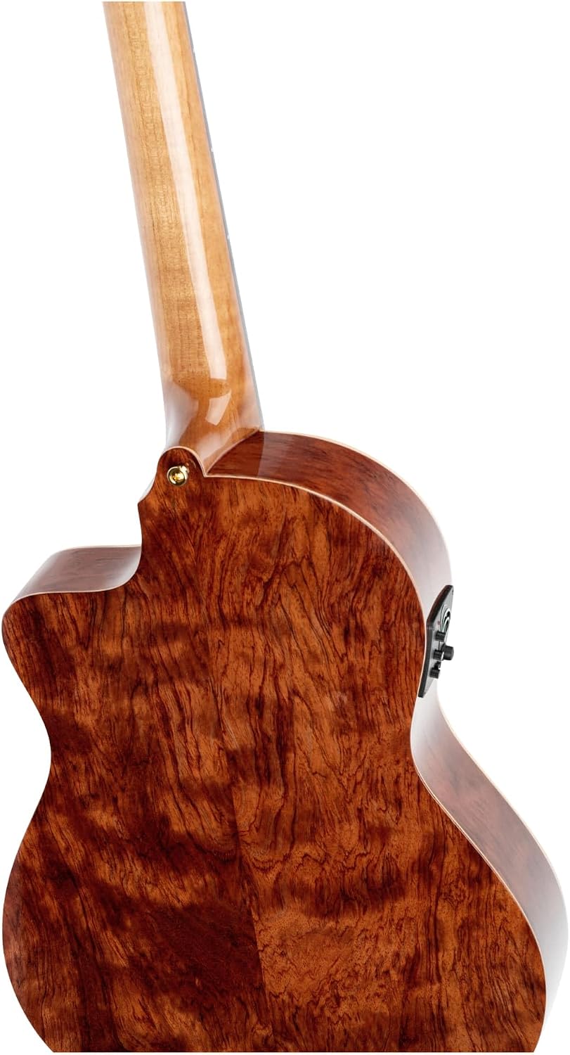 Traditional Series - Made in Spain Solid Top Thinline Acoustic-Electric Classical Guitar w/Bag