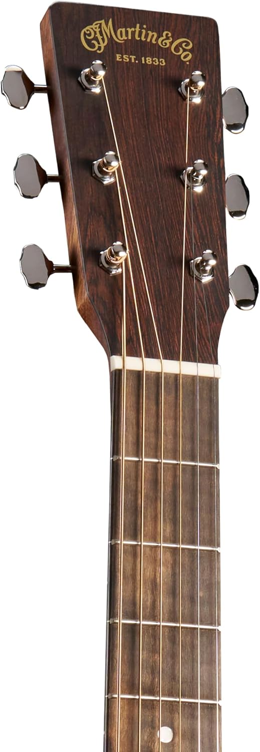 Martin 000-12E Retro Road Series Acoustic-Electric Guitar – Spruce Top & Sapele | Gloss Finish | E1 Electronics with Built-In Tuner | Softshell Case Included (Right)