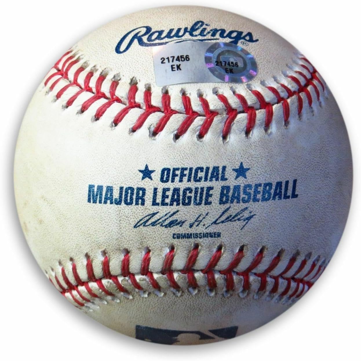 Mark Ellis Game Used Baseball 5/28/13 Dodgers Hit Single vs. Blanton EK217456 - MLB Game Used Baseballs