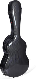Crossrock Ultra-Light Fiberglass Case for 4/4 Classical Guitars in Black-TSA Lock(CRF5021CBK)