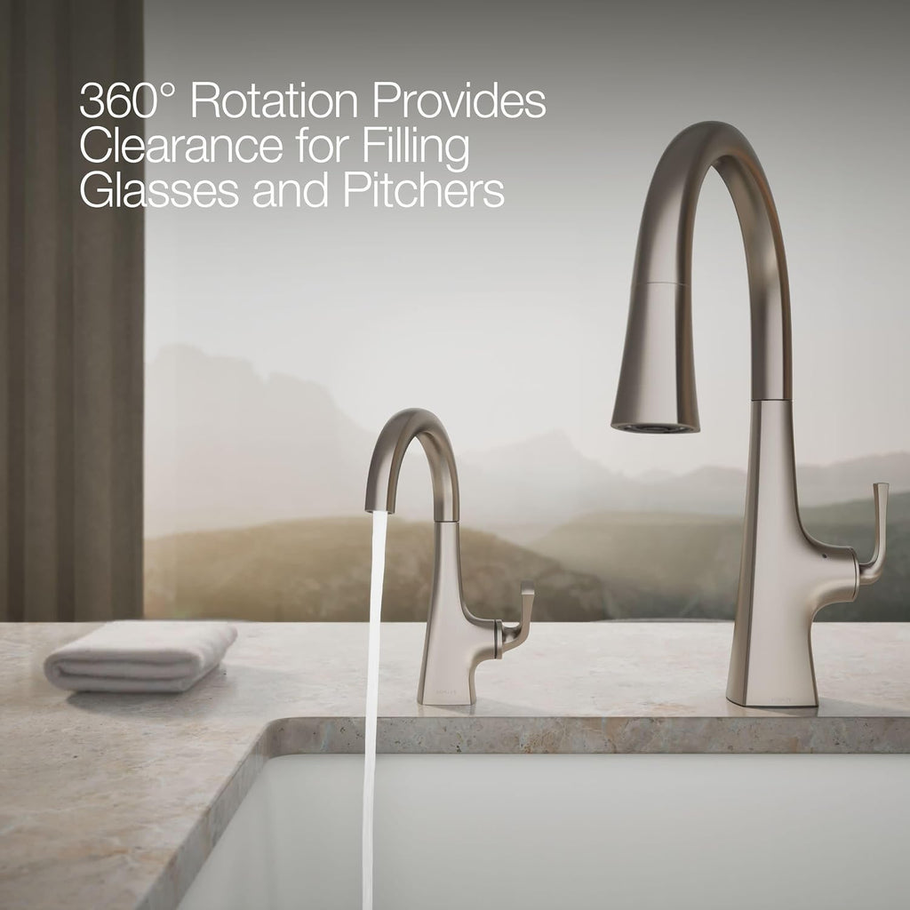 Kohler K-24134-VS Graze Beverage Faucet, Vibrant Stainless