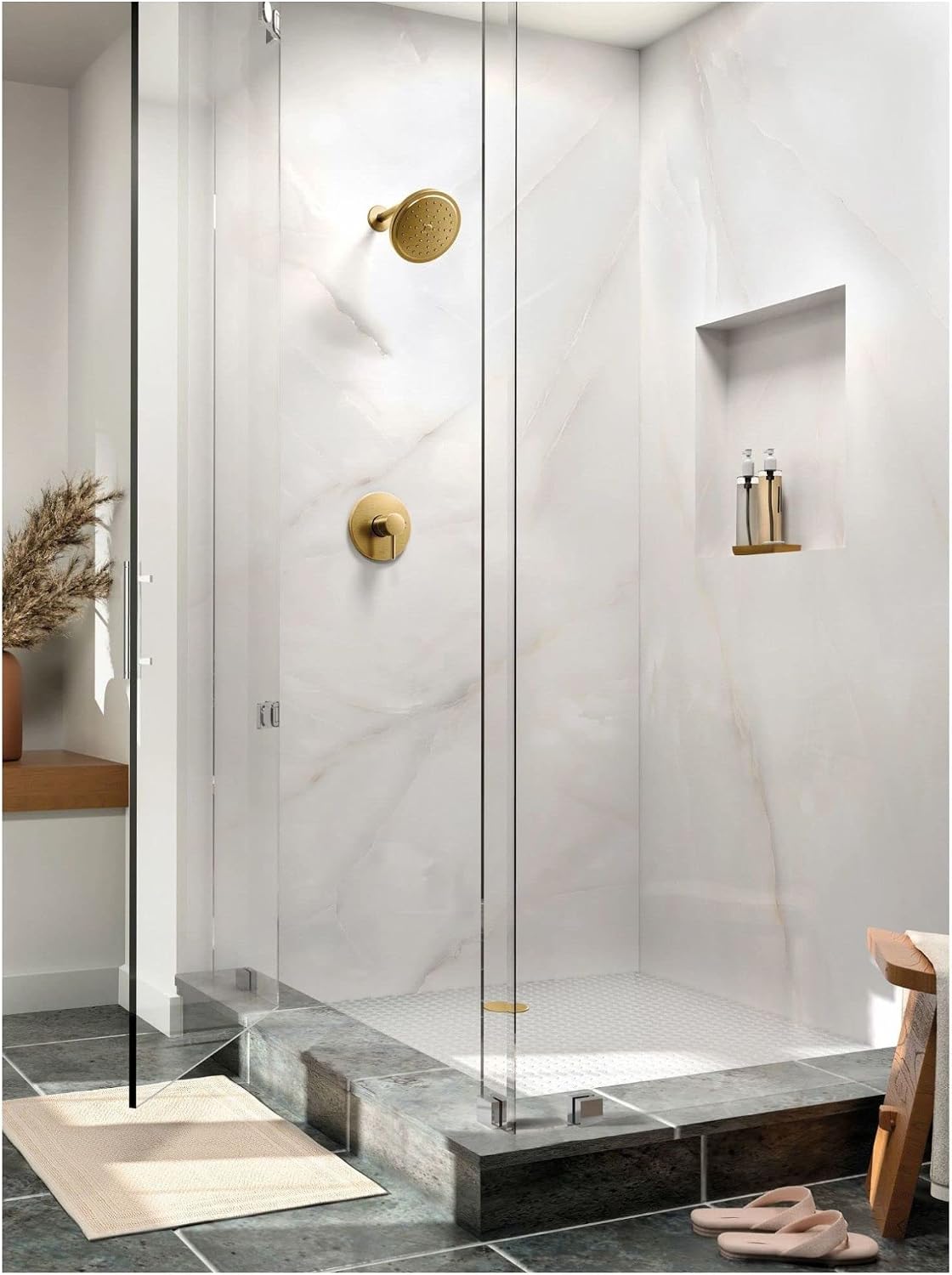 Moen UT2192EPBN Align M-CORE 2-Series 1-Handle Shower Trim Kit, Valve Required, Brushed Nickel