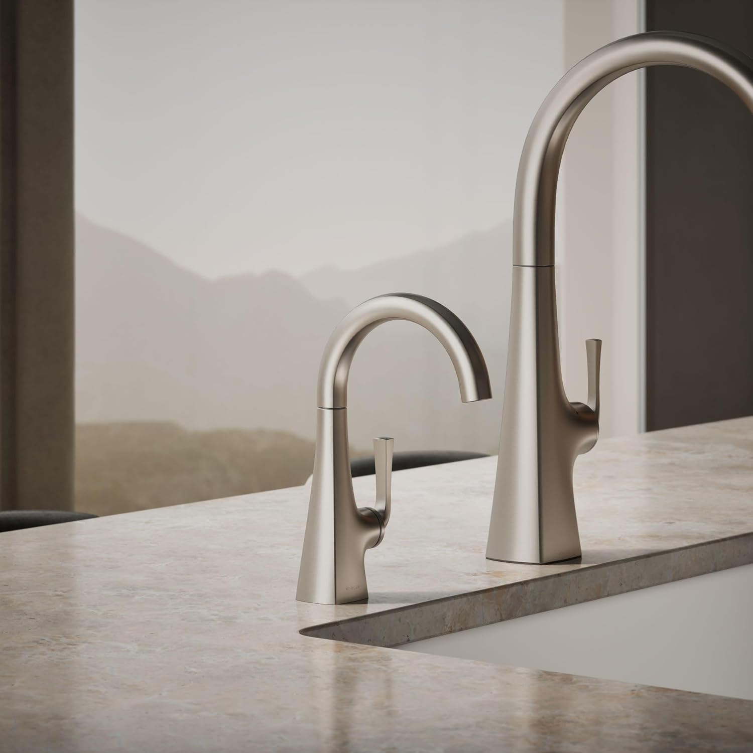 Kohler K-24134-VS Graze Beverage Faucet, Vibrant Stainless