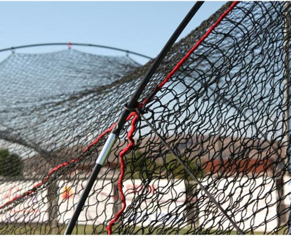 Heater Sports Xtender 36' Baseball & Softball Batting Cage Net & Frame (Machine NOT Included) - Durable Fiberglass Frame and Polyester Netting | Ideal for Batting Training for Kids, Teens, & Adults