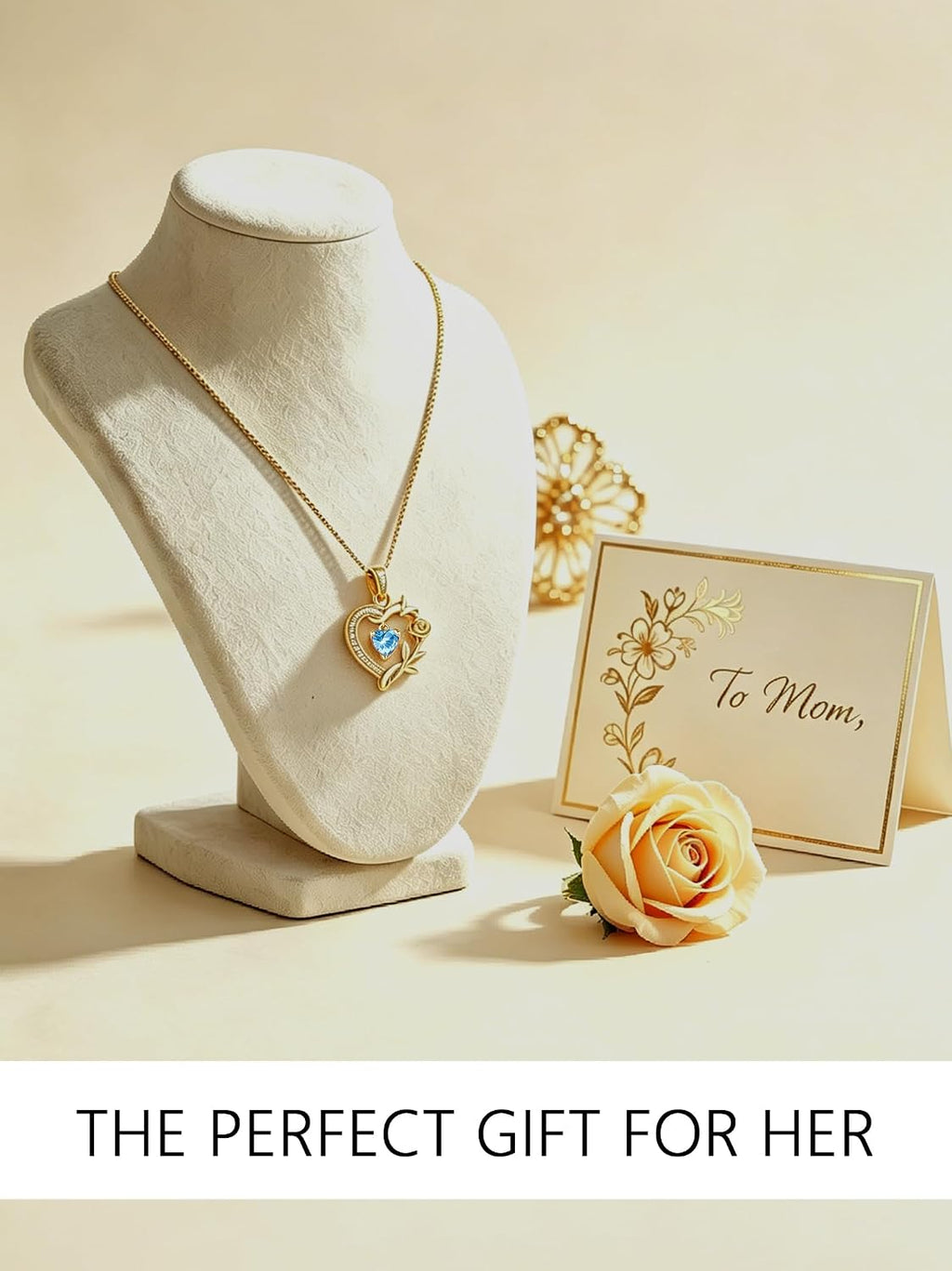 HeartMelody Heart Necklaces for Women Gold,14k 18K White Gold Plated Dainty Rose Butterfly Necklace with Garnet Birthstone Pendant Necklace Everyday Jewelry Birthday Christmas Gifts for Women Mom Her