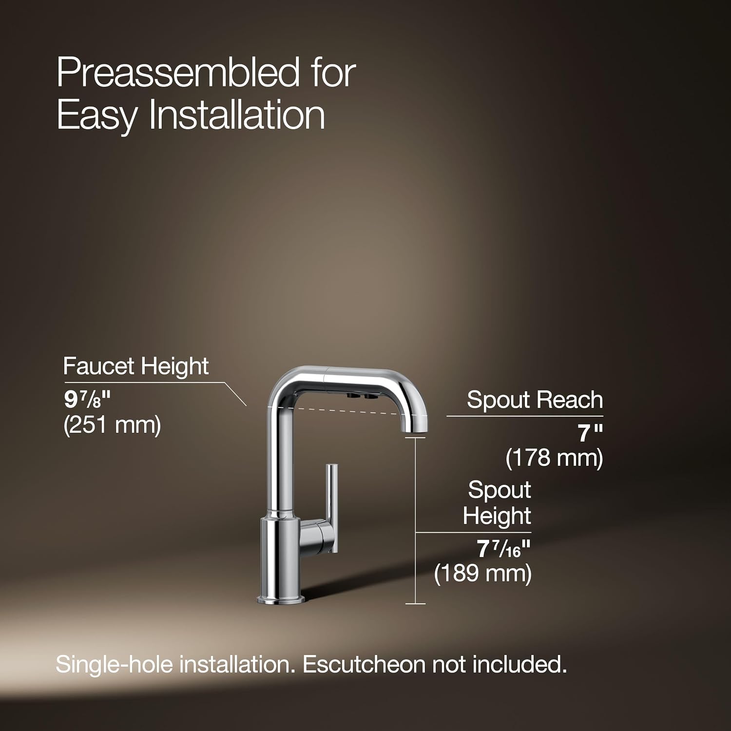 KOHLER Purist Secondary Pullout