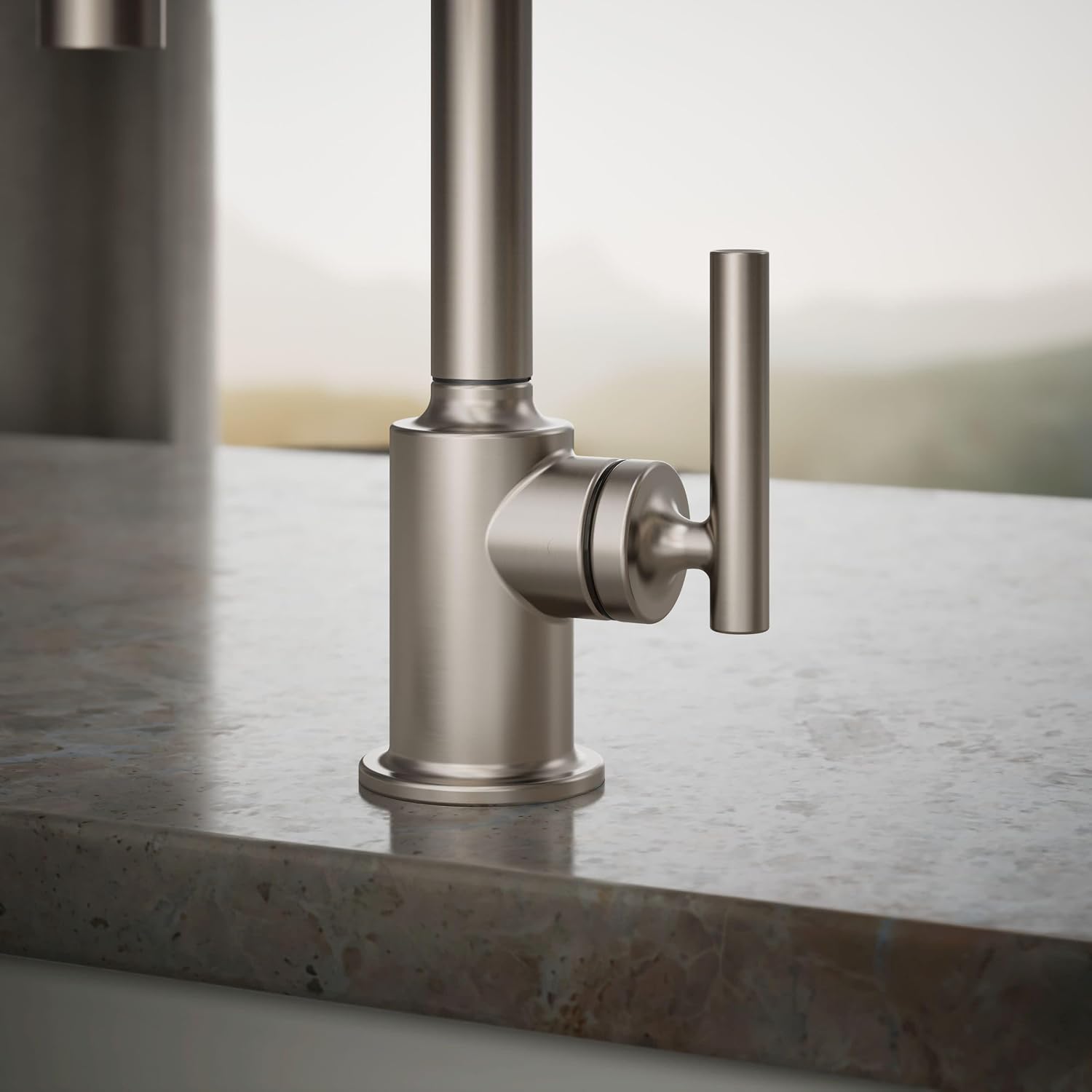 Kohler K-24077-VS Purist Beverage Faucet, Vibrant Stainless