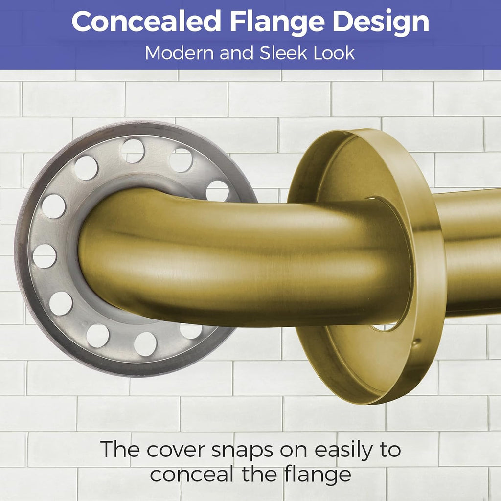 Stardrix Grab Bar Bundle for ADA Compliance, Brushed Gold Stainless Steel Grab Bar Set for Commercial and Residential Restrooms, 1.5' Diameter - 18', 36', 42' - Pack of 3