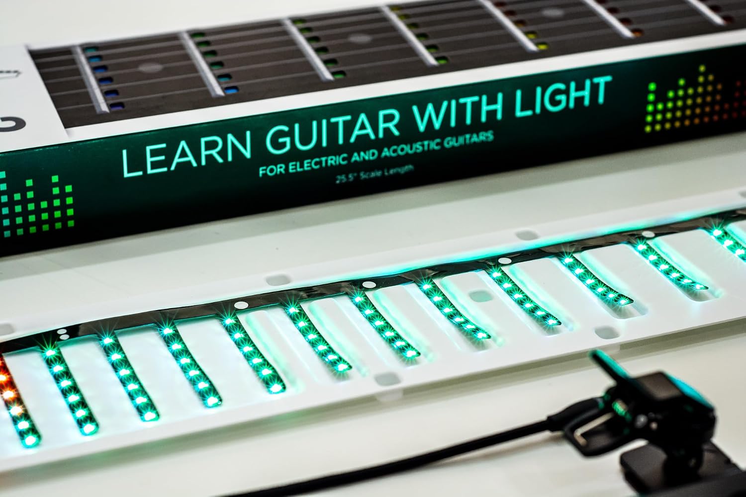 Fret Zealot 2 | LED Fretboard System for Learning Guitar | Songs, Courses, Chords, Scales | Android, iOS, Web (24.75' Scale Length)