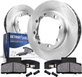 Detroit Axle - Front Brake Kit for 1994-1999 Dodge Ram 2500 3500, 90-00 Chevy GMC K3500 Disc Brake Rotors Ceramic Brakes Pads 1995 1996 1997 1998 Replacement: 12.52' inch Rotor