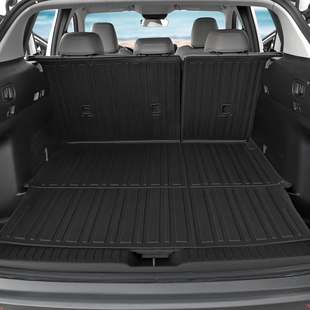 Floor Mats for Mazda CX-50 2023-2026, All Weather Floor Mats Trunk Cargo Liner with Backrest Protectors and Door Sill Guards Accessories, Full Coverage Set (Fit Gas Models)