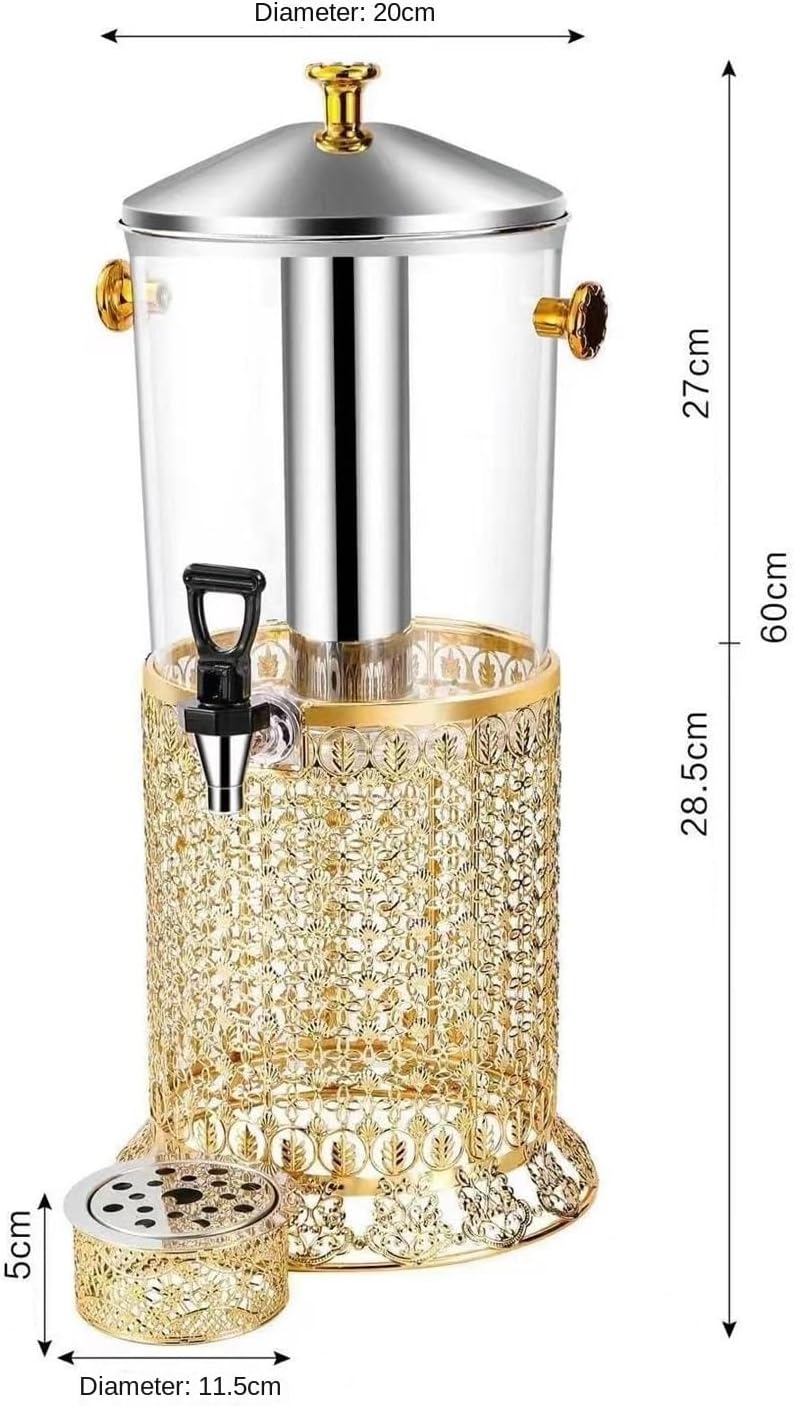 Beverage Dispenser,Juice Round Beverage Bucket Juice Bucket Wine Dispenser with Faucet Drink Tower