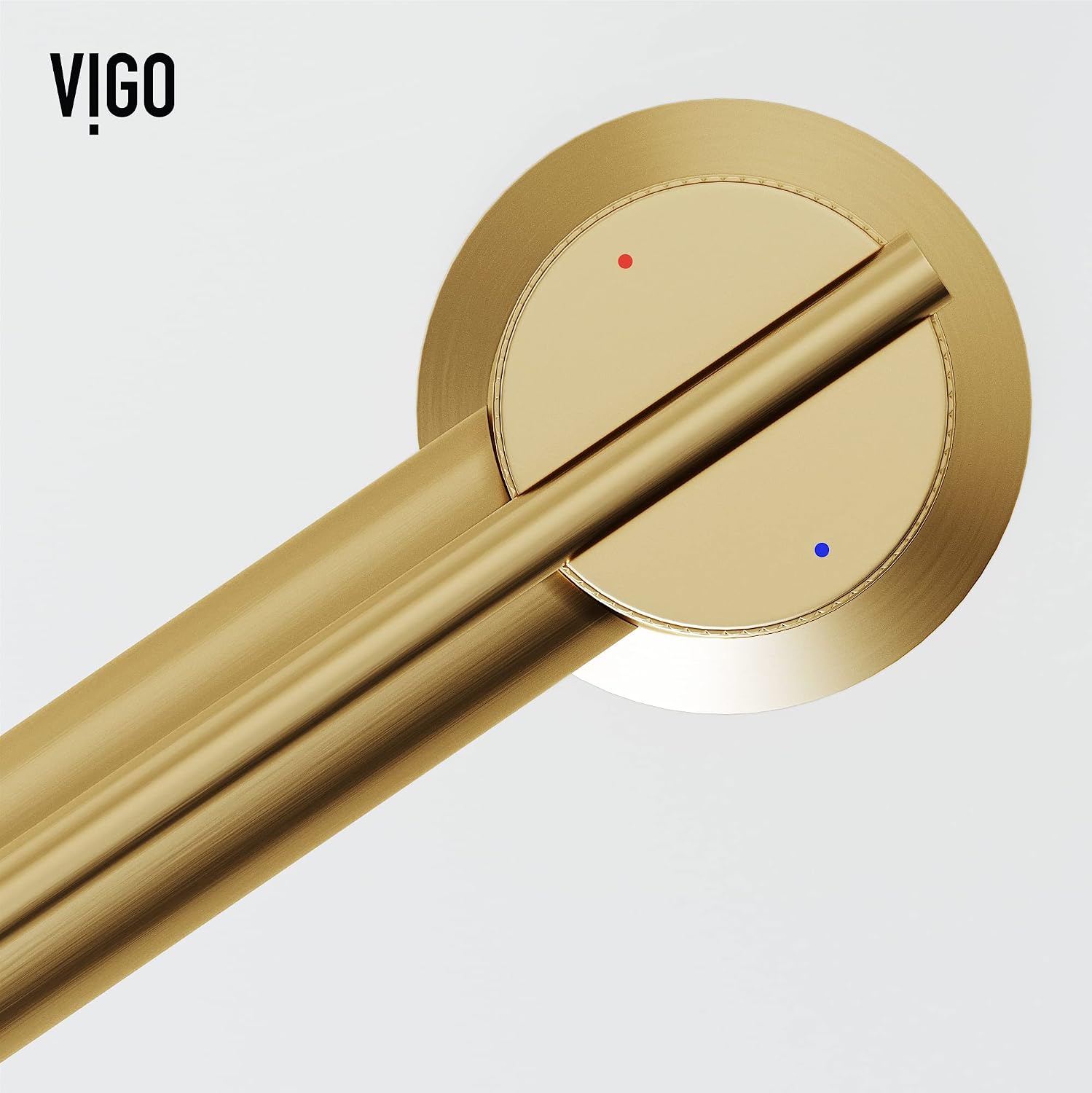 VIGO Sterling Single-Handle Single-Hole Mount Bathroom Sink Faucet, 7-Inch, Matte Brushed Gold, Modern Design, Solid Brass, 1.2 GPM WaterSense & Ceramic Disc Valve, Corrosion-Resistant