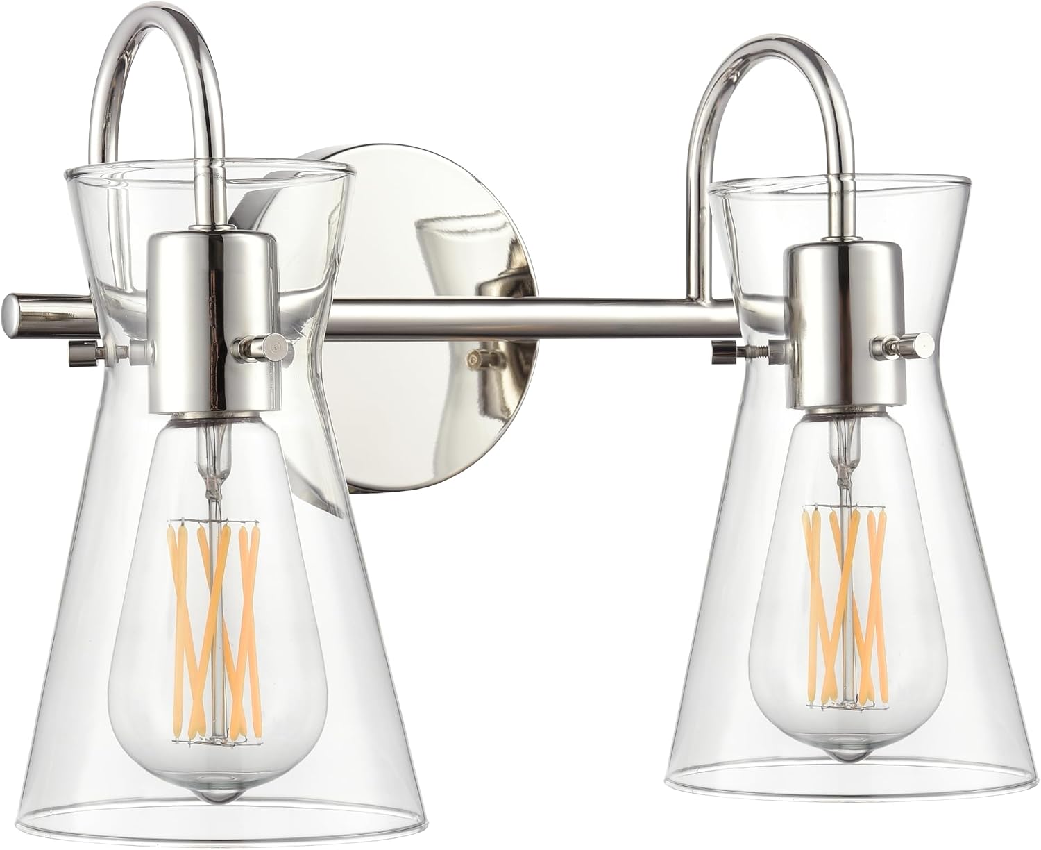 ML Lighting 21002-PN Camellia 13.5' Wide 2-Light Vanity - Polished Nickel
