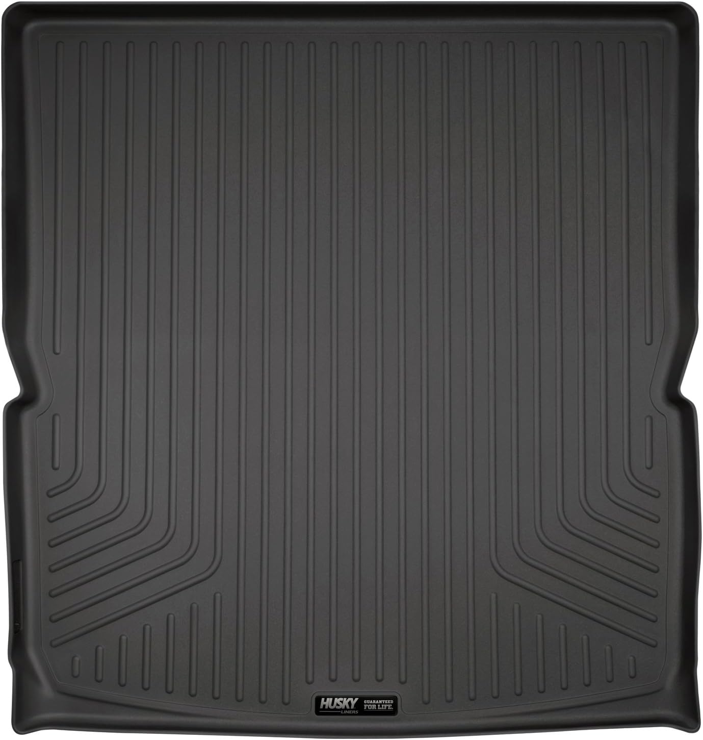 Husky Liners Weatherbeater Cargo Liner | Fits 2017-2023 GMC Acadia Behind (Excludes All Terrain Model) (to Back of 2nd Row Over Folded Flat 3rd Row) | Cargo, 1-pc. Black - 28141