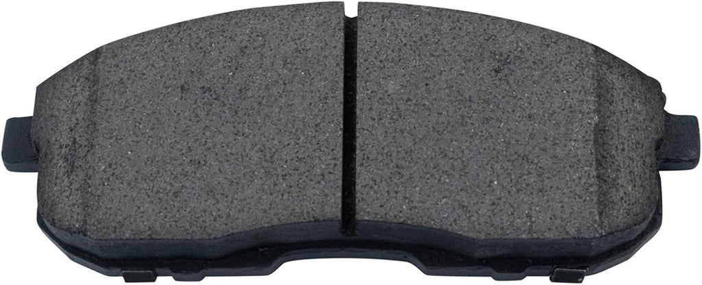 TRQ Performance Front Brake Pad and Rotor Set Ceramic Coated Drilled Slotted Rotors Compatible with 1996-1999 Infiniti I30 1989-1999 Nissan Maxima