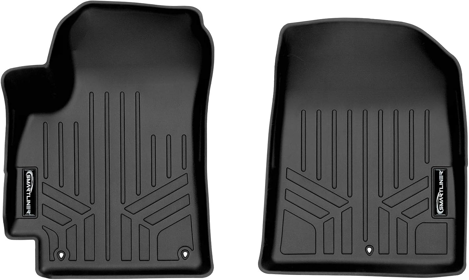 SMARTLINER All Weather Custom Fit Floor Mats 1st Row Liner Set Compatible with 2021-2023 Kia Seltos