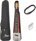 Lap Steel Guitar, Slide Steel Guitar Electric, 6 Strings Slotted Head Stock Guitars with Gig Bag & Slide Bar (Sunburst Color)