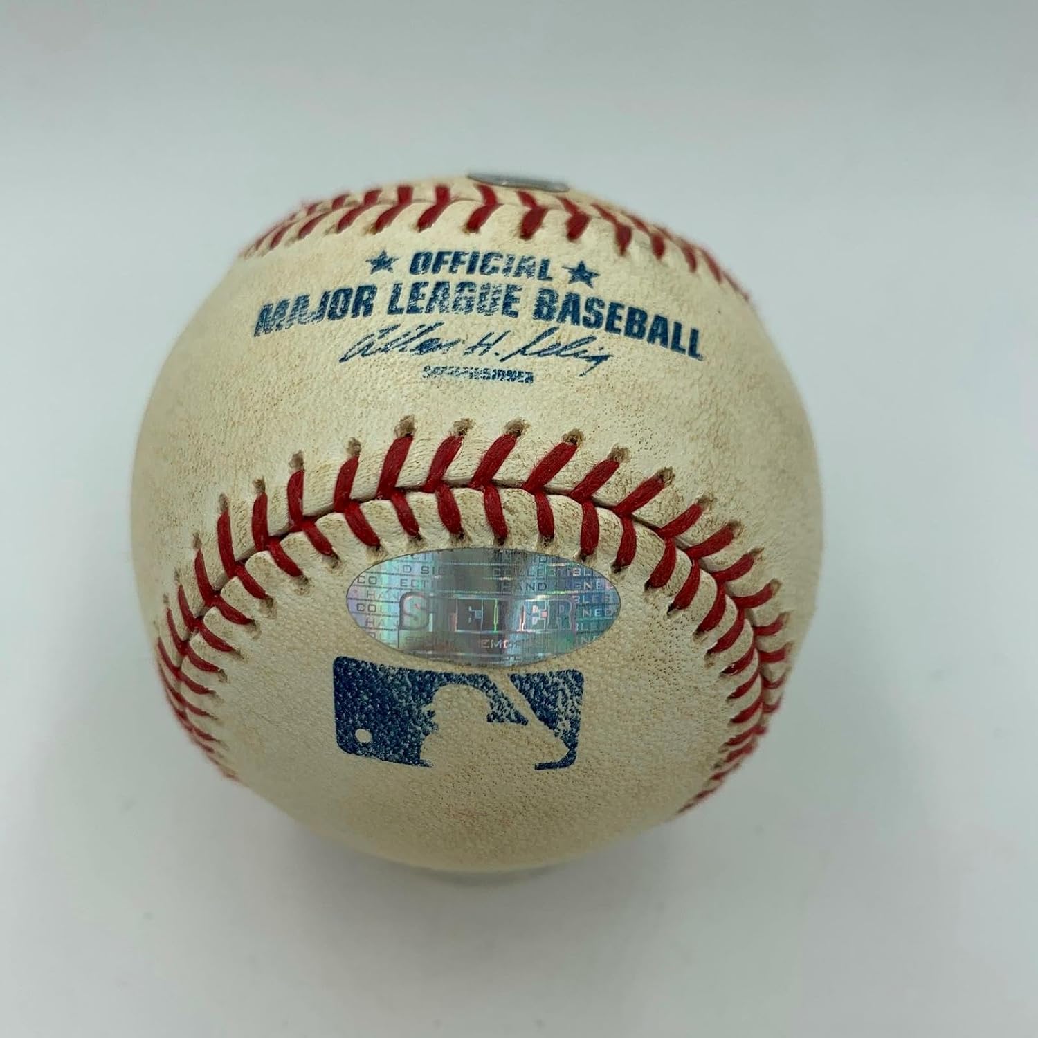 Historic 2004 ALCS Game Used Signed Baseball David Ortiz Curt Schilling Steiner - MLB Game Used Baseballs