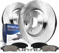 Detroit Axle - Front Brake Kit for 05-23 Chrysler 300 05-08 Dodge Magnum 09-23 Challenger 06-23 Charger, 13.58' inch Disc Brake Rotors Ceramic Brakes Pads with Hardware Replacement