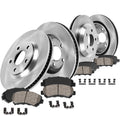 Callahan Brake Parts Front and Rear Brake Kit For Hyundai Venue 2020-2022, Kia Soul 2020-2023 [Model Specific] Replacement Brake Rotors with Ceramic Brake Pads