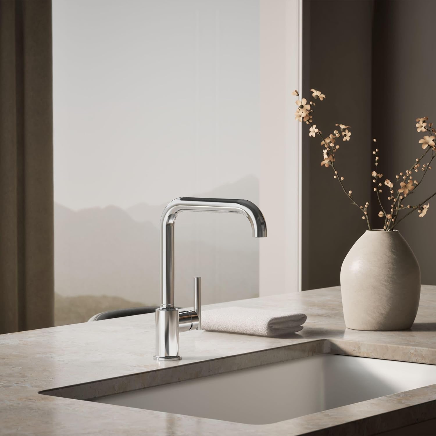 KOHLER Purist Single-handle kitchen sink faucet