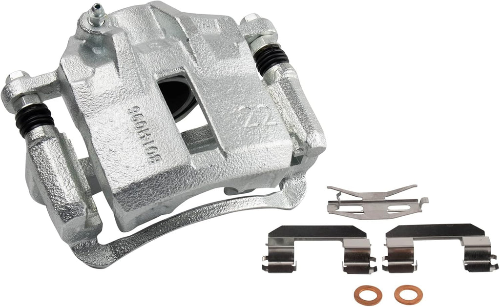 TRQ Performance Front Brake Pad and Rotor Set Ceramic Vented Coated Rotors Calipers Compatible with 2002 Hyundai Elantra