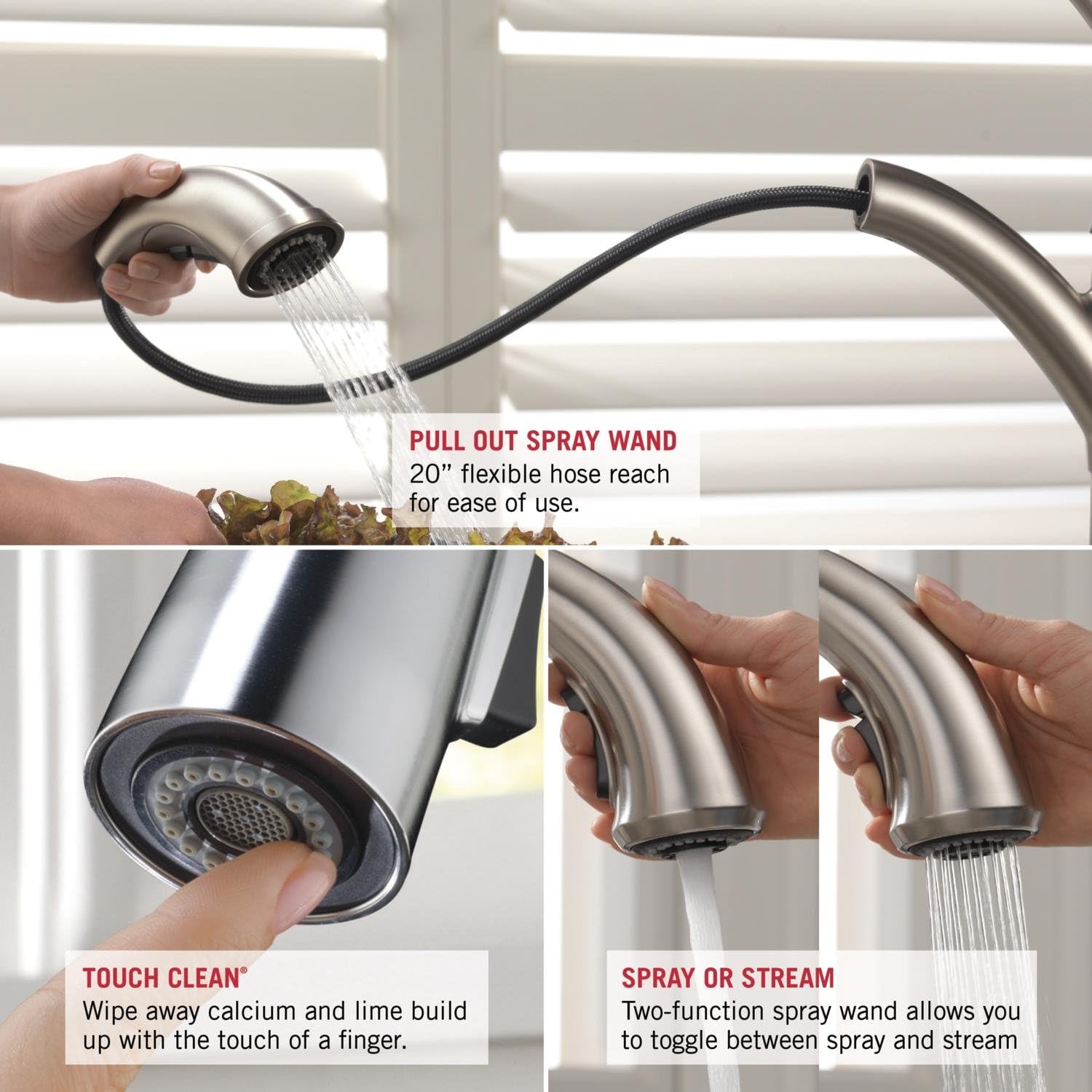 Delta Linden Oil Rubbed Bronze Kitchen Faucet with Pull-Out Sprayer, Contemporary Single Hole Kitchen Sink Faucet, Single Handle, Venetian Bronze 4353-RB-DST