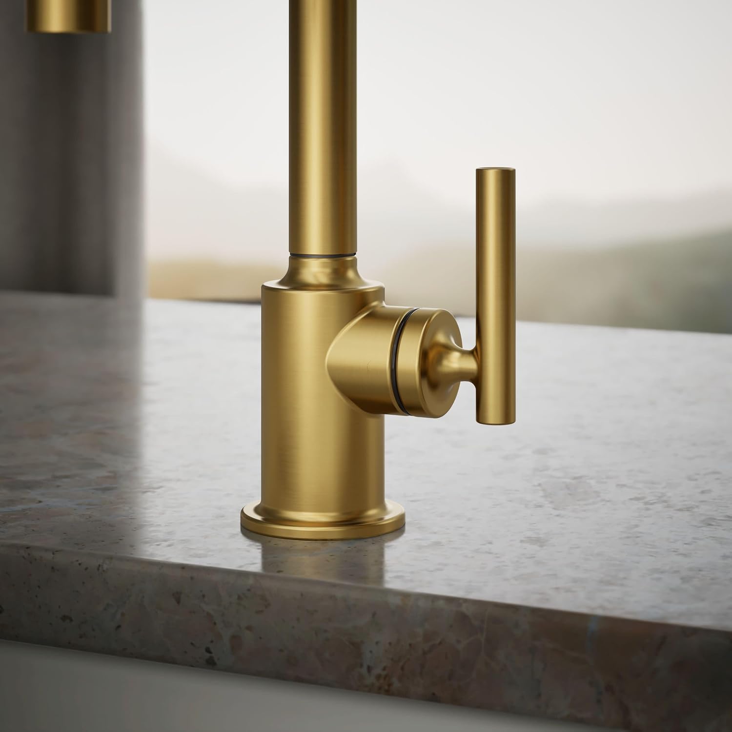 Kohler K-24077-2MB Purist Beverage Faucet, Vibrant Brushed Moderne Brass
