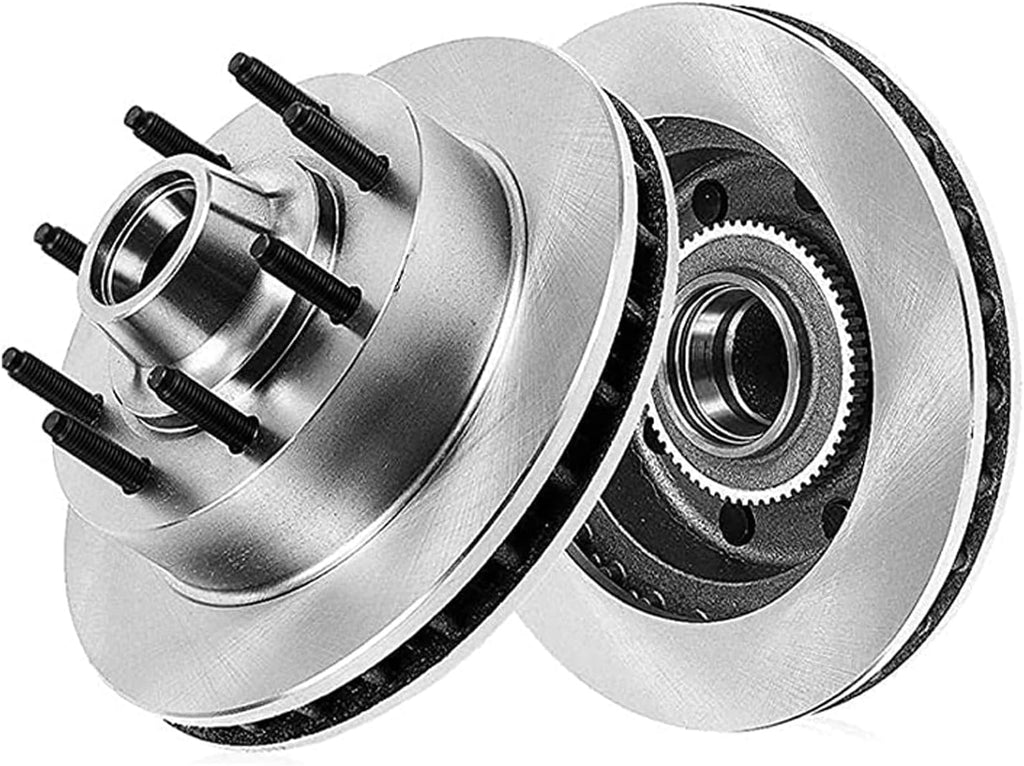Detroit Axle - Front Brake Kit for 2008-2014 Ford E-450 Super Duty E-150 E-250, 2008-2019 2021 E-350 Super Duty, Disc Brake Rotors Ceramic Brakes Pads Replacement : 13.58' inch Rotor