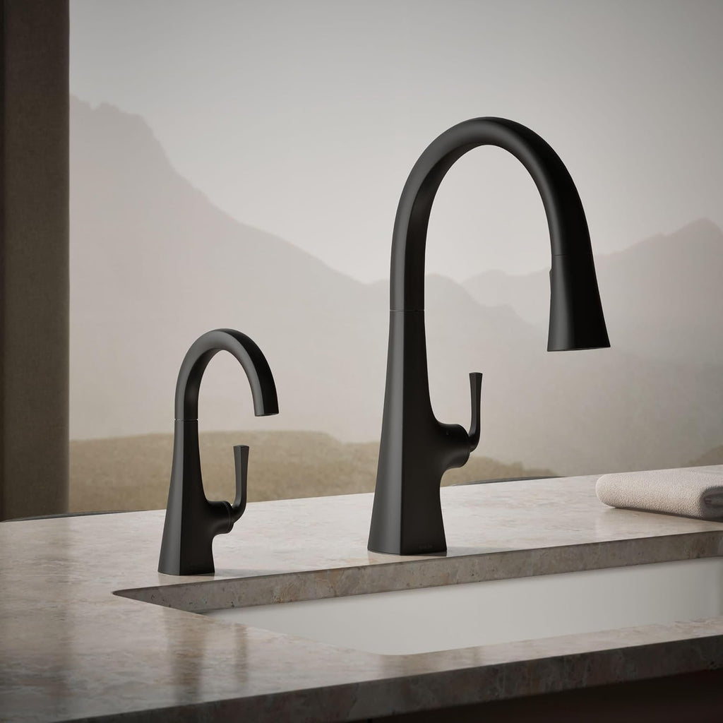 Kohler K-24134-BL Graze Beverage Faucet, Matte Black